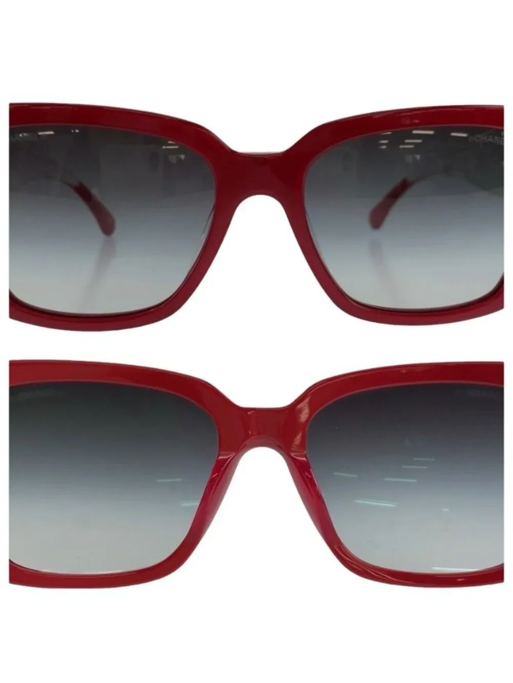 Chanel CC Logo Red Acetate C S6 Sunglasses Eyewear